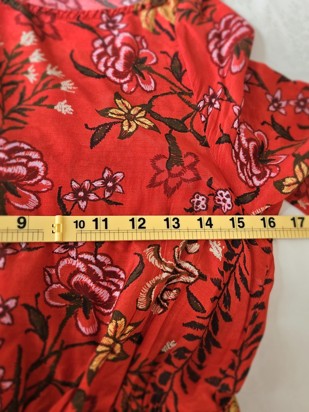 ​LAIA Floral Maxi Dress Boho Cottagecore Long Sleeve Orange Size XS - Picture 11 of 16
